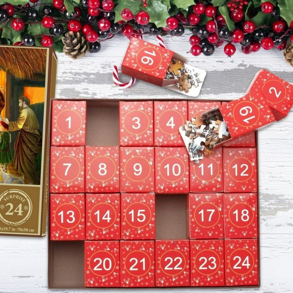 Christmas Advent Calendar Puzzle Christmas Advent Calendar Boys Girls Puzzle